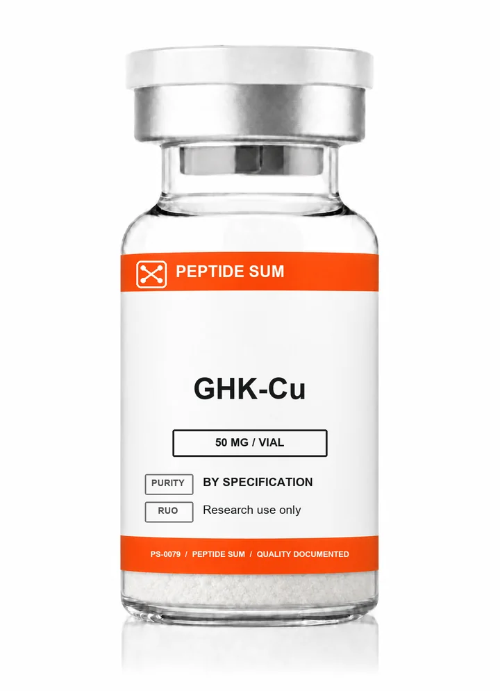 GHK-Cu 50 mg PeptideSum research vial