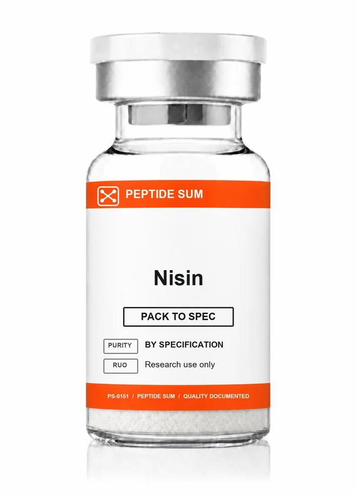 Nisin PeptideSum branded research vial