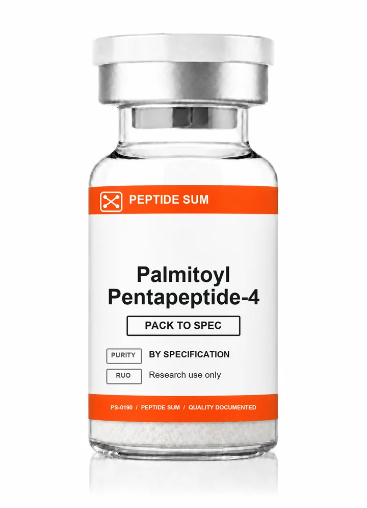 Palmitoyl Pentapeptide-4 PeptideSum research vial